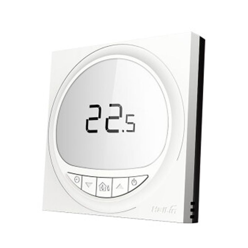 地暖温控器 WiFi/485采暖温控器温控面板月动系列 HA9327-S2-TL(电地暖WiFi定时)